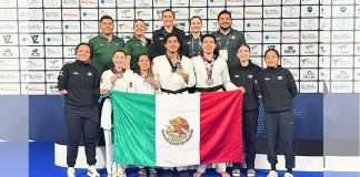 México se Cuelga 4 Medallas en el Grand Prix Mundial de Para Taekwondo París 2026 Selección Mexicana de Para Taekwondo en el podio del Grand Prix Mundial París 2026.