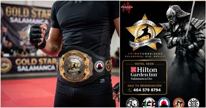 Cinturón de Gala para el Gran Campeón del Torneo Nacional Abierto Gold Star 2026 en Salamanca.