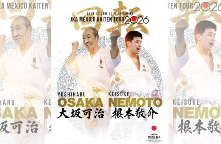 Shihan Keisuke Nemoto y Shihan Yoshiharu Osaka Encabezarán Histórico JKA México Kaiten Tour 2026 Shihan Keisuke Nemoto y Shihan Yoshiharu Osaka instructores del JKA México Kaiten Tour 2026.